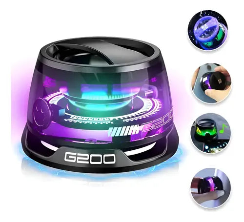 Mini Parlante Magnético G200 Con Luces RGB